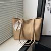 Womens Large Pu Tote Bag With Double Straps And Zipper Closure For Daily Use