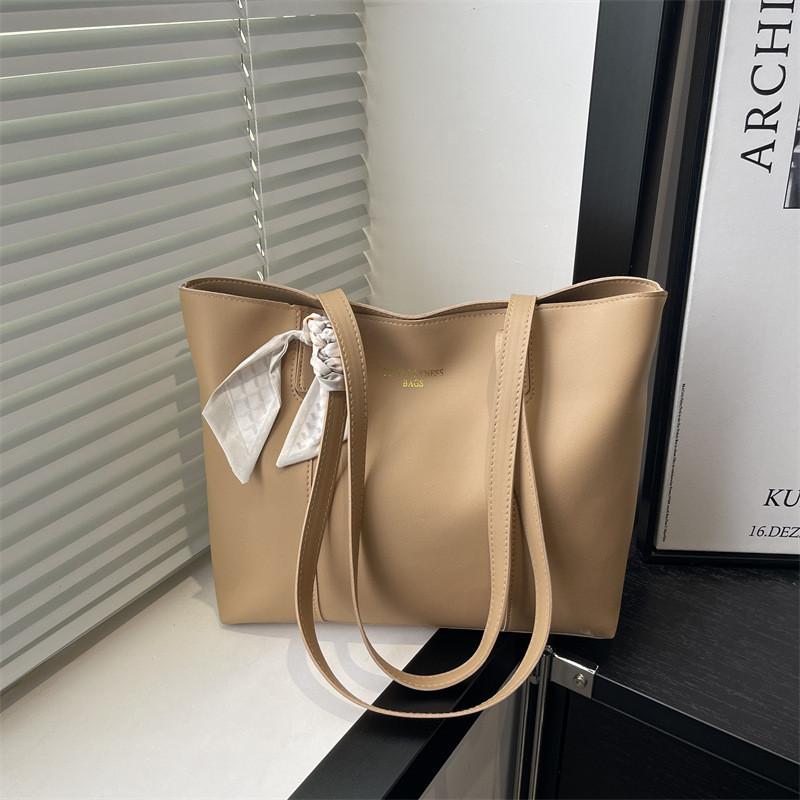 Womens Large Pu Tote Bag With Double Straps And Zipper Closure For Daily Use