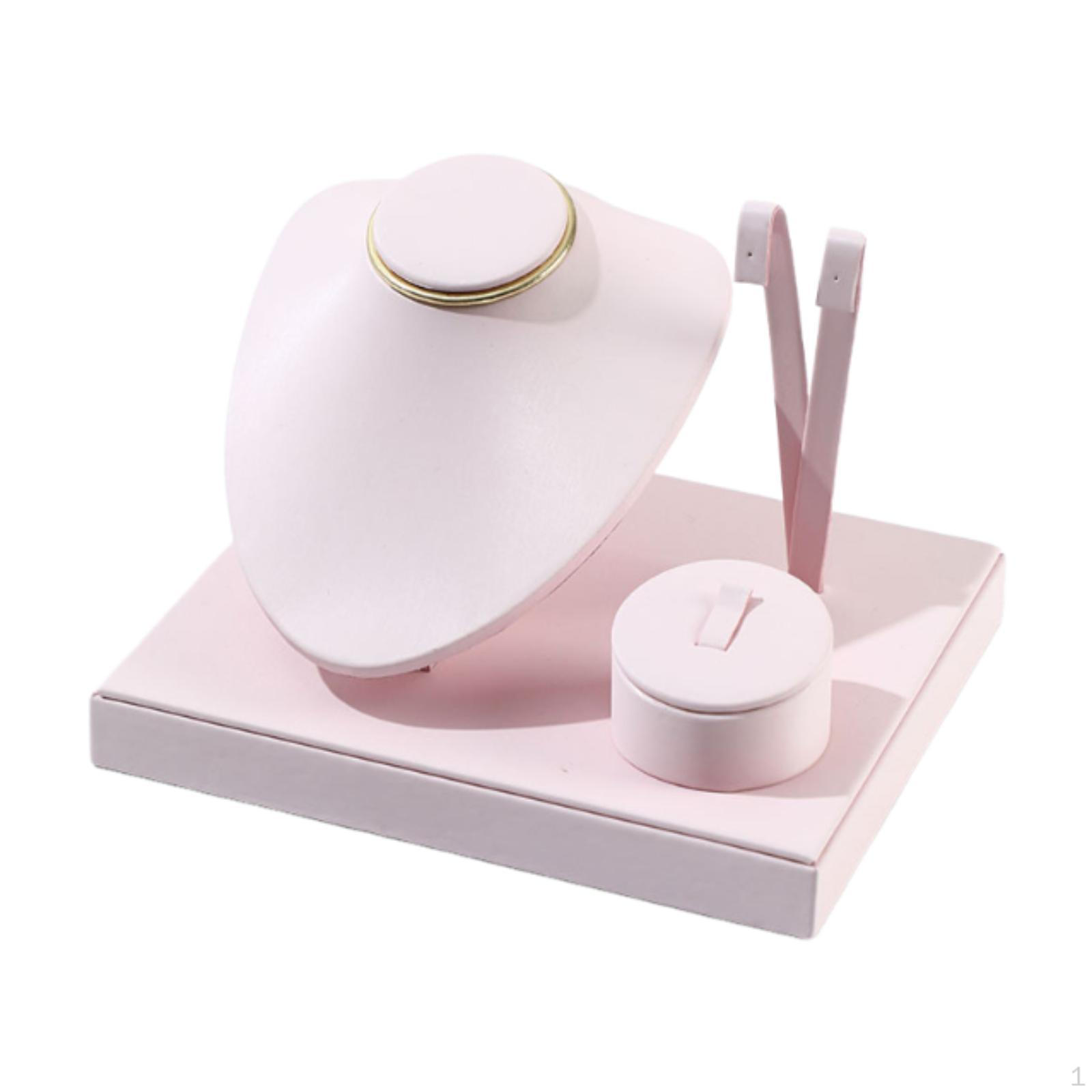 

Подставка для украшений Бюст для ожерелья Элегантный с подносом Стильный органайзер Серьги