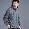 Men's Tactical Softshell Fleece Jacket: Windproof, Waterproof, Outdoor Sports Outerwear.