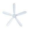 White Ceiling Fan 700mm Diameter Detachable Fan Leaf Convenient Remote Controlled Electric Fan for Bedroom Garden Tent