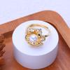 LSOOYH Freshwater Pearl Rings for Women Luxury Wedding Party Gold Color Flower Ring,Birthday Gifts