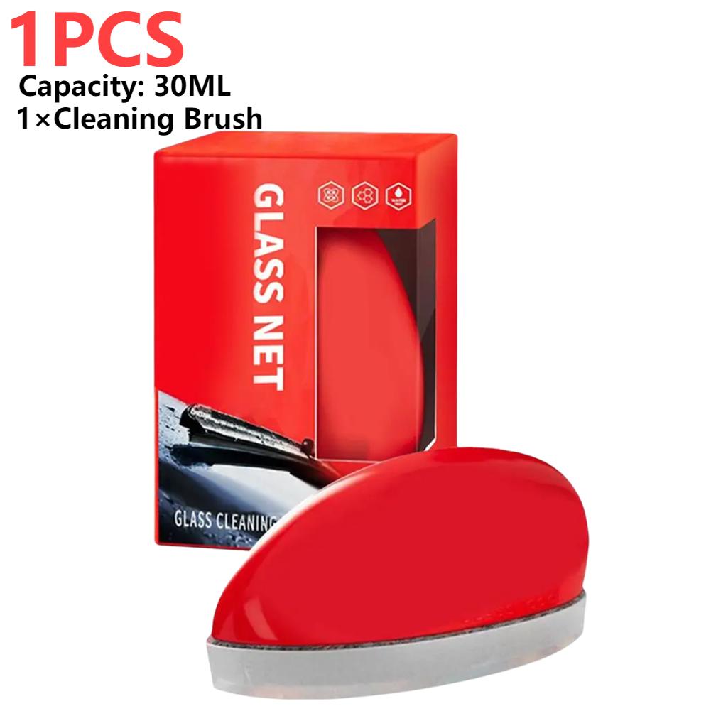 Car Glass Oil Film Remover Glass Polishing Compound Windshield Cleaner Car Glass Polishing Clear Window Auto Detailing Brush
