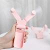 Folding Electric Fan Double Headed Portable Handheld Mini USB Fan for Outdoor Indoor Office Travel
