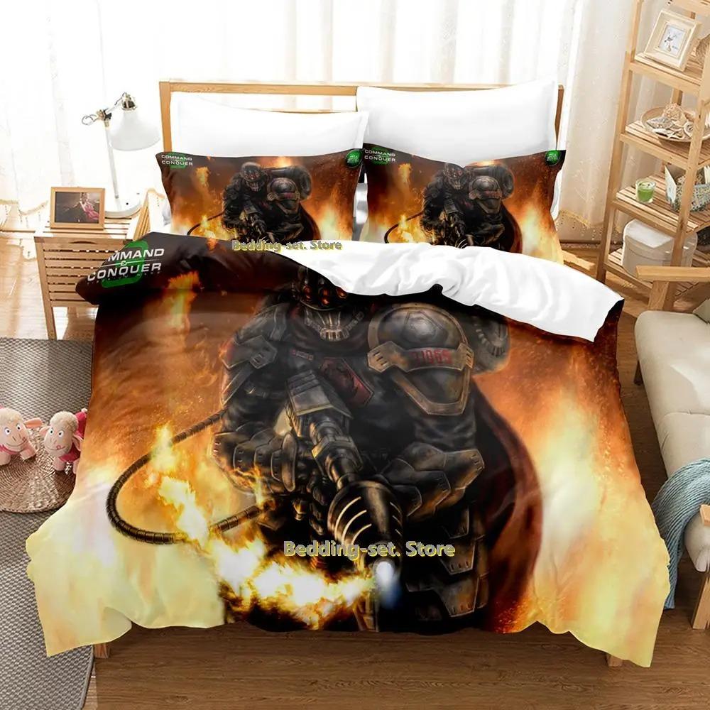 Command And Conquer 3 Bedding Set Single Twin Full Queen King Size Bed Set Adult Kid Bedroom Duvetcover Sets