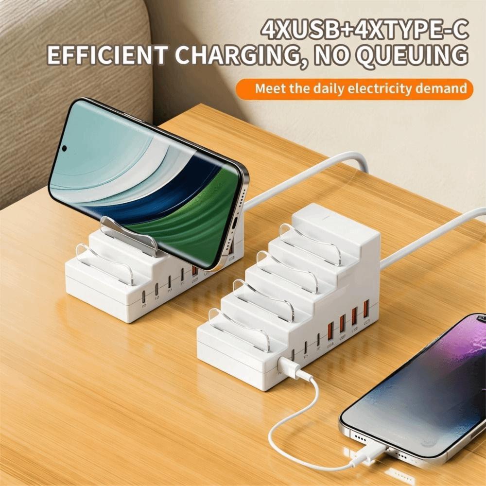 4Type C Ports Desktop Charging Power Strip 4USB Ports USB Type C Charger Laptop Charging