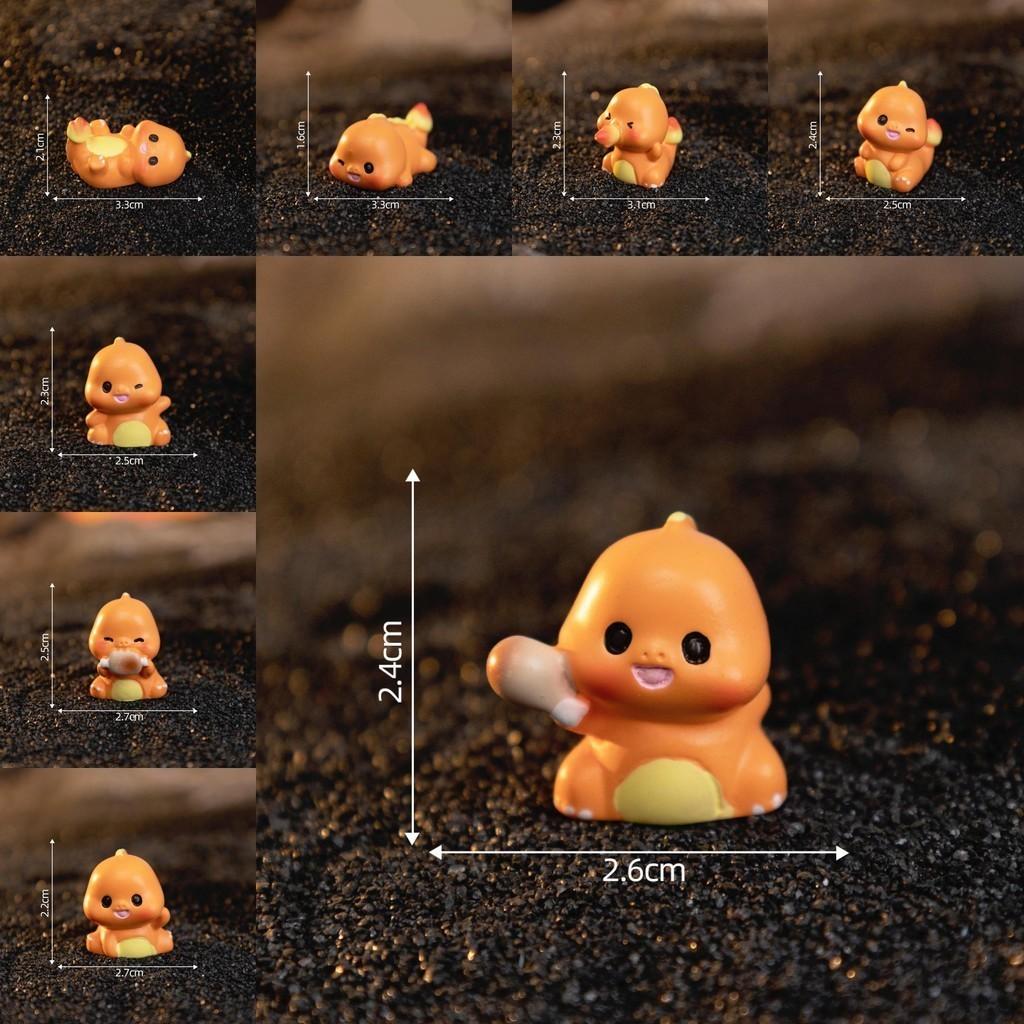 Adorable Resin Cartoon Dragon Figurines Miniature Desk Ornaments Blind Box Set