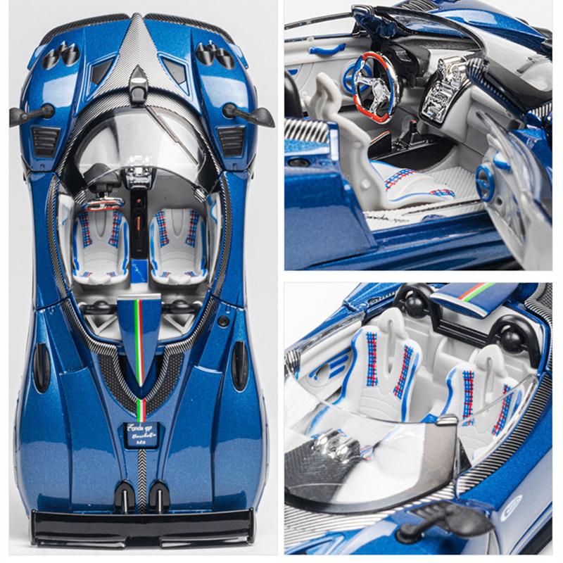 1/32 Pagani Zonda HP Barchetta Alloy Concept Sports Car Model Diecast Metal Racing Super Car Vehicle Model Sound Light Kids Gift