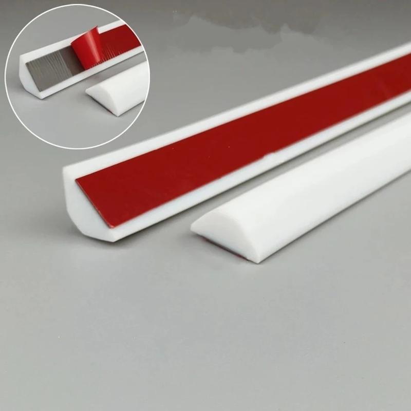 Bathroom Water Stopper Water Retaining Bendable Strip Dry &Wet Separation Silicone Seal Strip Blocker Shower Dam Flood Barrier