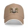 Bighorn Sheep Polygonal Design Baseball Cap Funny Hats Sun Cap Women Caps Unisexs