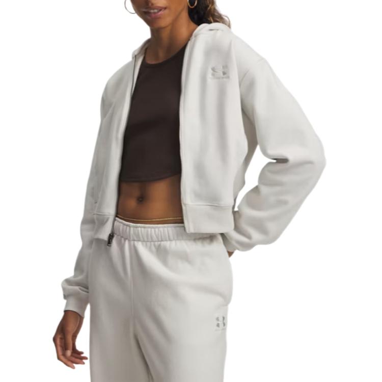 

Under Armour Icon Comfortable Fashion Casual Versatile Solid Color Sweatshirt Women sweatshirt 6003674-110 XL