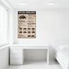 TORToise KNOWLEDGE Tortoise Species Info Tin Sign Educational Beige Black Poster for Tortoise Care Enthusiasts Home Office Decor