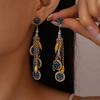 Round Tassel Earrings Light Luxury High-end Fashion Earrings for Women