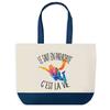 Tote Bag - PLANETEE - Skydiving Is Life - Blue - Cotton - 40 X 45 Cm