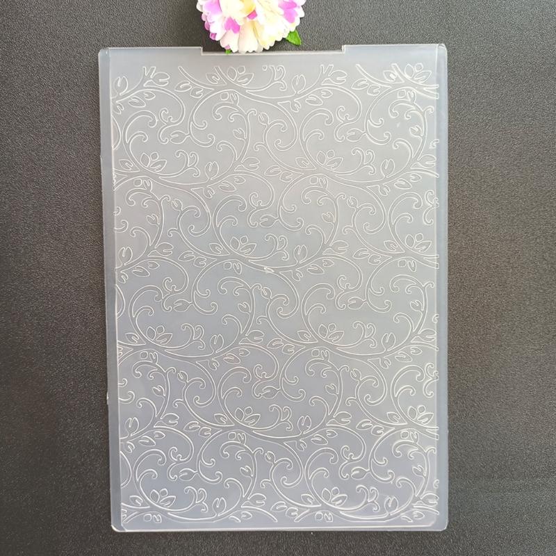 Embossing Folders Clear Plastic Template Tree Branch Pattern for DIY Paper Card Craft Decorations Scrapbooking