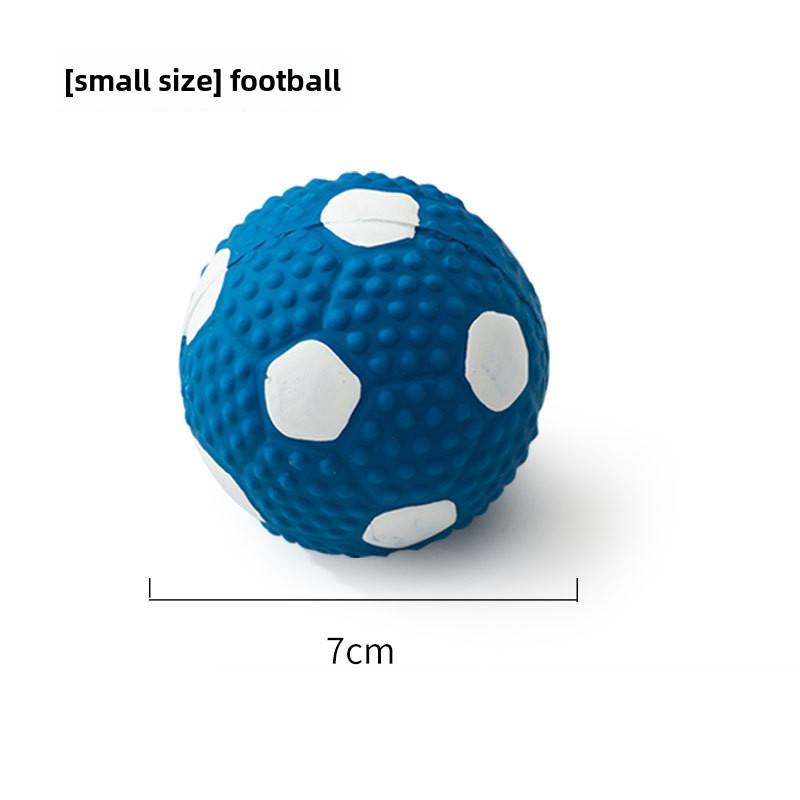 Dog Latex Sound Toy Molars Teeth, Bite-resistant and Stuffy Football, Small Dog Teddy Training Pet Supplies