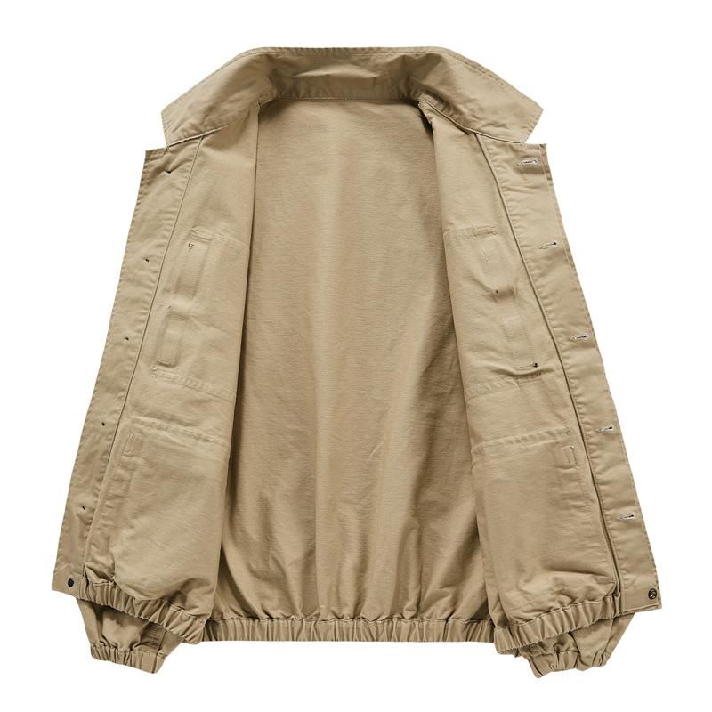 Fashion Men Cotton Multi-pockets Military Cargo Jackets Tooling Coats Quality Man Spring Loose Casual Jackets Large Size 5XL