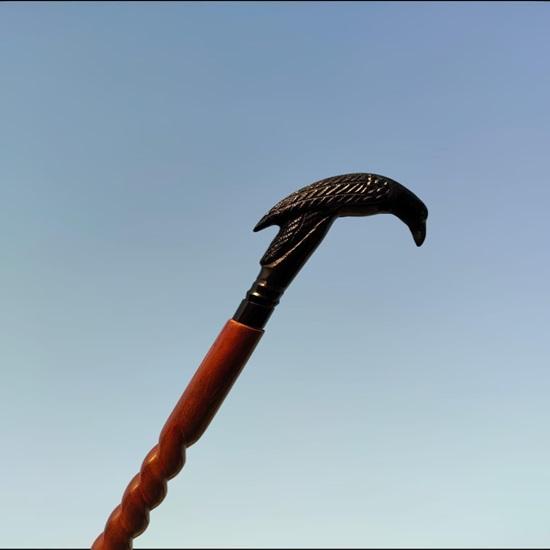 96 cm  Raven Walking Stick Norse Mythology Inspired Cane,
