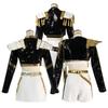 Neues Schwarzes Farbe Gold KPop Dämonenjäger Cosplay Rumi Zoey Mira Kostüm Frauen Cooler Anzug Halloween Party Rollenspiel Outfit