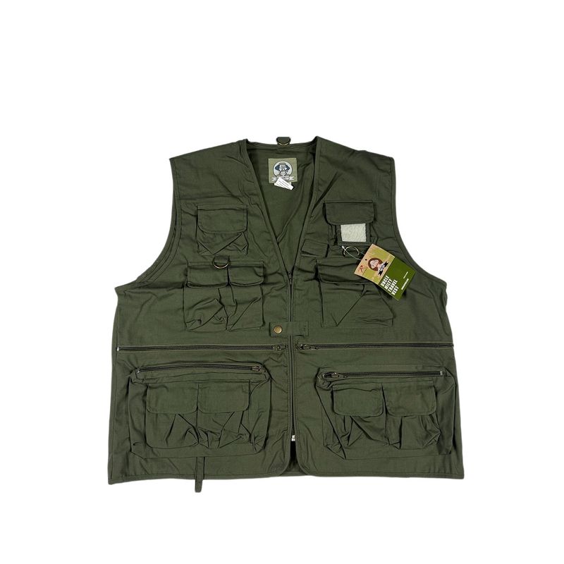 European and American Single Men Outdoor Multi-Pocket Vest Functional Couple Workwear Heavy Industry American Retro Dancing Fishing Vest