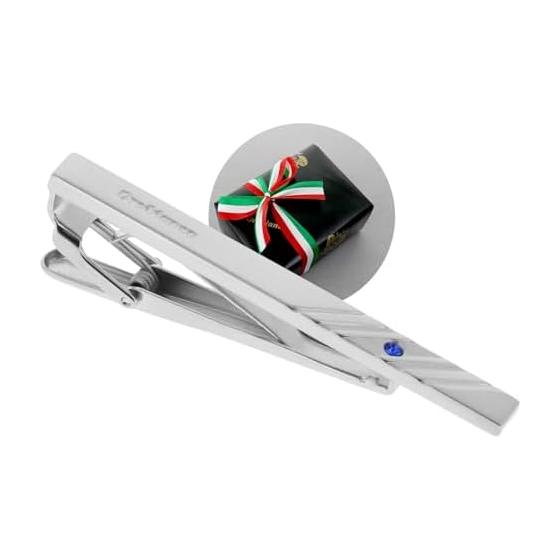 [Gift wrapped] Orobianco tie pin birthstone September-Sapphire Silver ORT587 A-09 Orobianco