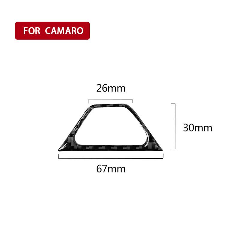

Подходит для Chevrolet Camaro 2017-2019 Аксессуары для автомобиля Кнопка предупредительной лампы Наклейка на автомобиль из углеродного волокна 3D Украшение интерьера чёрный