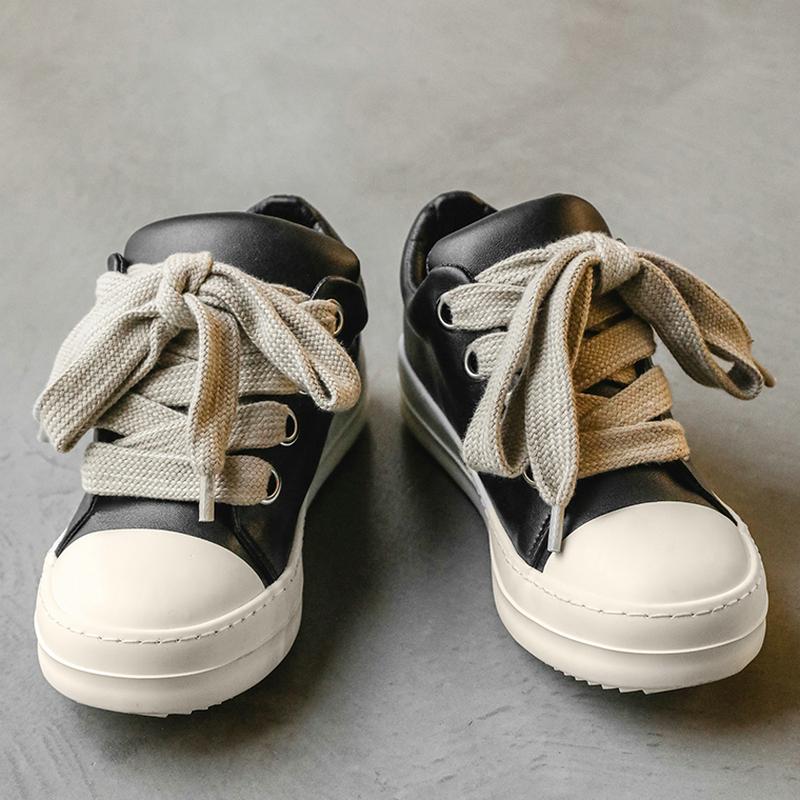 Bread shoes ins European and American shell shoes American high street black niche platform skateboard shoes 35