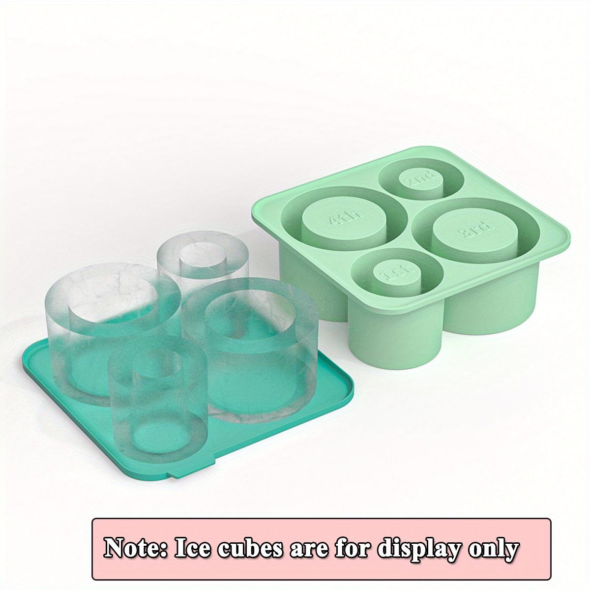 

Ice Cube Tray for Stanley Cup Silicone Ice Cube Molds 20oz 30oz 40oz Tumbler Cup Ice Cube Trays with Lid Fit for Drinks,Coffee зелёный