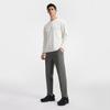 FILA A.P. Minimalist Casual Training Comfortable Knitted Sports Pants Men bottoms Silver-Gray A11M611603FDY