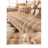 Plush Sofa Cushion Winter Thickened Cushion Non-Slip Leather Sofa Special Cover Cover Cloth