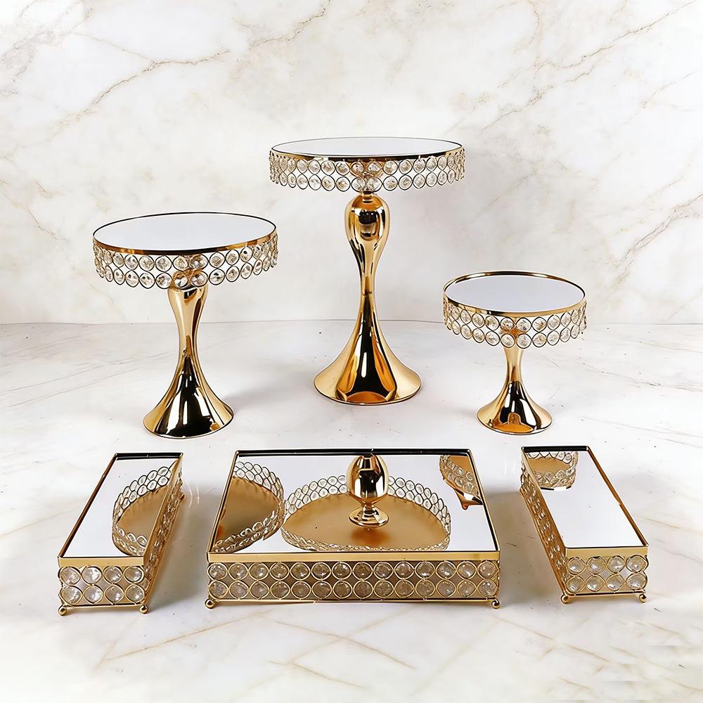 European Crystal Cake Stand: Wedding Decoration & Dessert Tray Ornament
