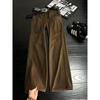 Tooling jeans men's American retro big pocket straight-leg pants slim pants
