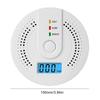 1/2Pack Carbon Monoxide Detectors CO Detectors Battery Powered With Alarm Light Digital Display for Home,Bedroom,Kitchen,Office