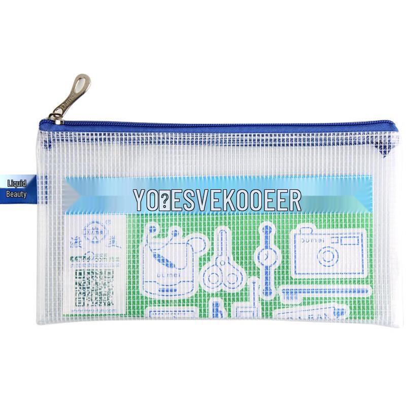 Transparent Mesh Document Bag with Card Slot
