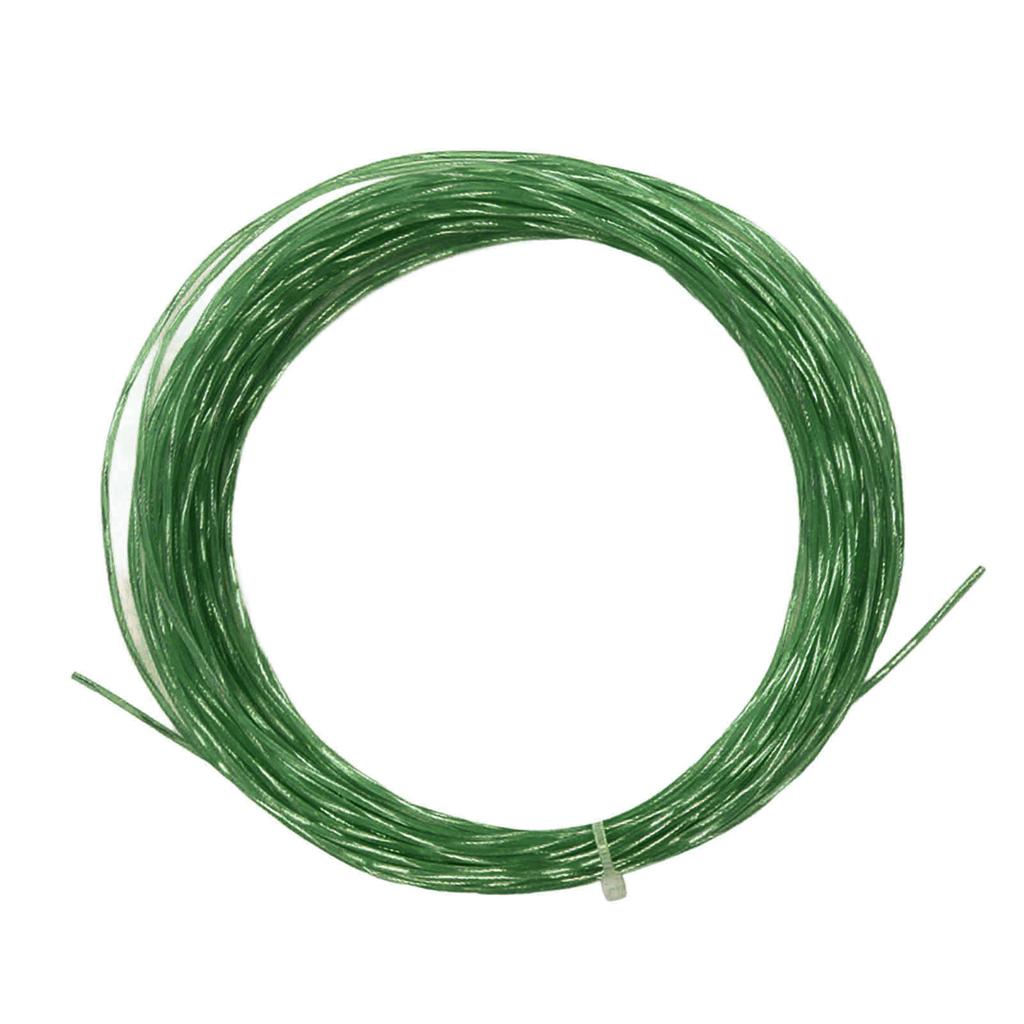 12.2m 1.30mm Tennis Rackets String Elastic Nylon Titanium Tennis Racquet Wire Replacement for Sports Green