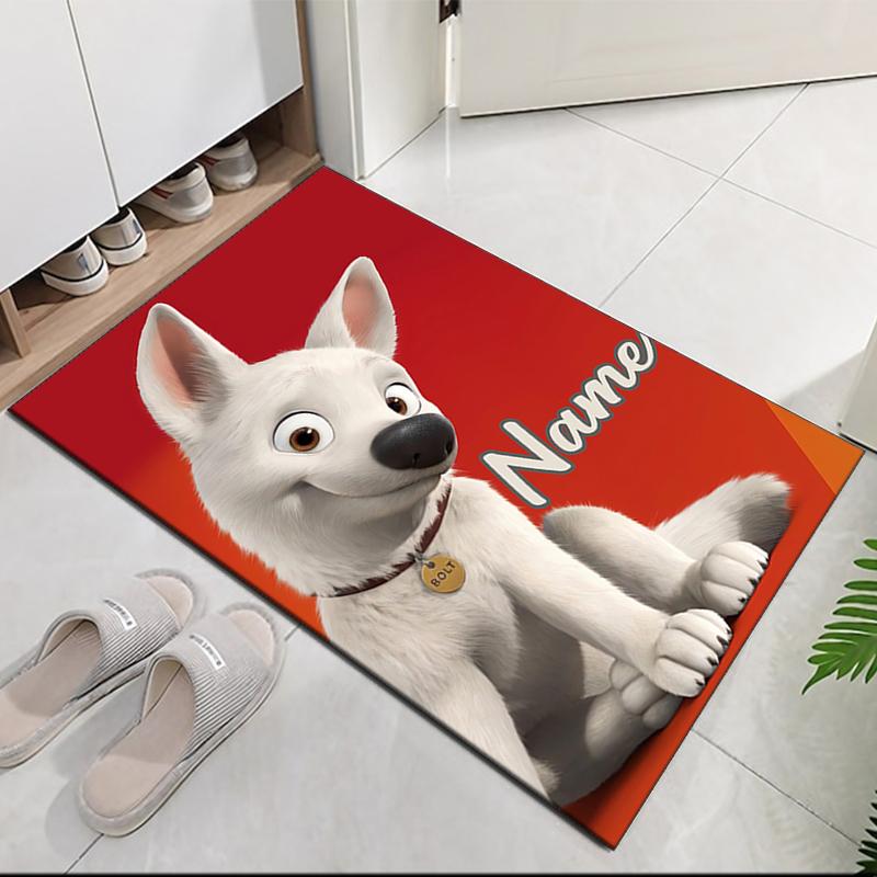 Custom Name Bolt Printed Carpet, for Office Chair Living Room Bedroom Kitchen Room Decor Gifts.