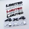 3D Metal Logo 4X4 Badge Limited Emblem For Toyota Highlander 4runner Rav4 Prius Tundra Jeep Car Fender Side Rear Trunk Sticker