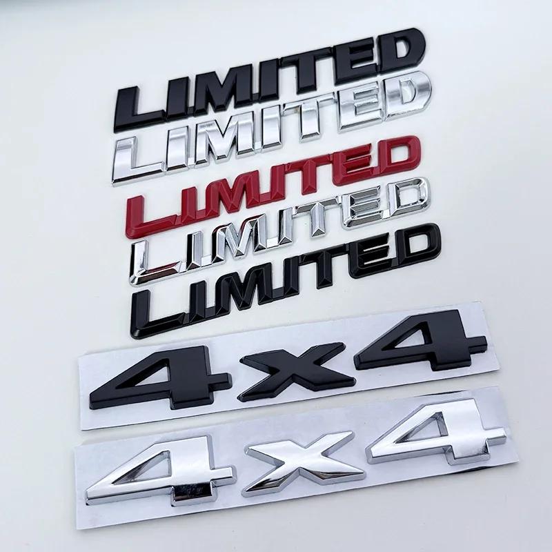 3D Metal Logo 4X4 Badge Limited Emblem For Toyota Highlander 4runner Rav4 Prius Tundra Jeep Car Fender Side Rear Trunk Sticker