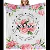 Christian Inspirational Throw Blanket X  Perfect Birthday Gifts for Women Catholic Baptism  Confirmation Gifts for Mom Sister Go