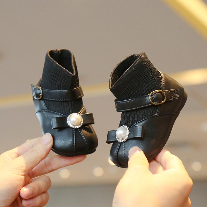 Super Soft Girl Shoes 1-3y Old Spring Autumn Baby Princess Shoe Fashion Girl Boots Versatile Baby Shoes Breathable Walking Shoes
