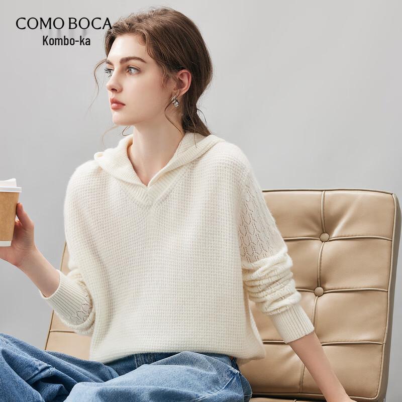 

Женский свитер с капюшоном из 100% кашемира 2XL