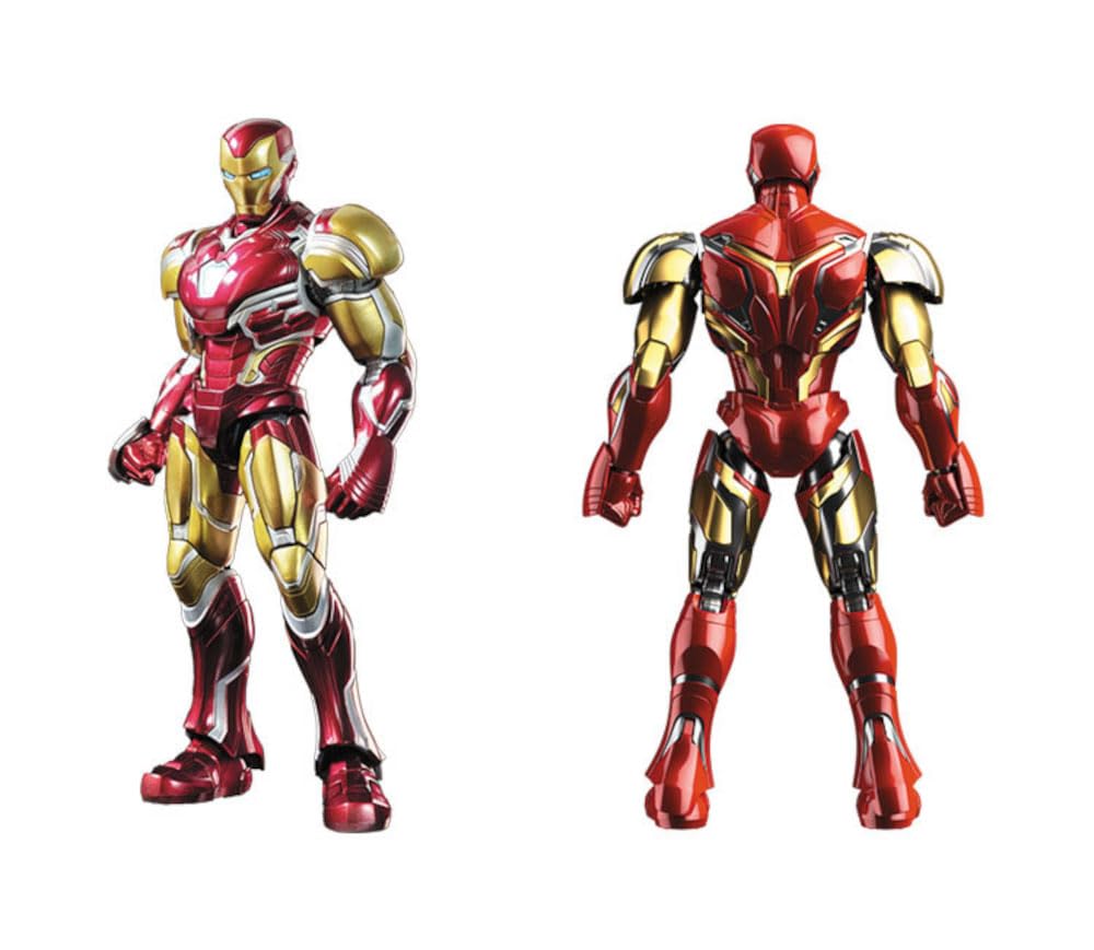 Doyusha MARVEL INFINITY SAGA CHANPION CLASS Series Iron Man Mark 85 EX Version Plastic Model Kit, Approximately 135mm Tall