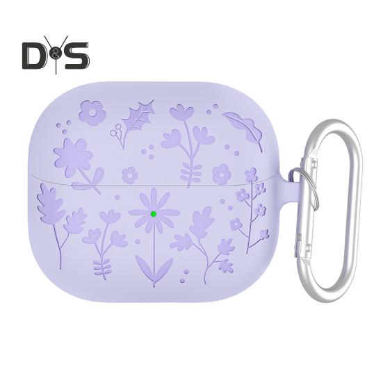 

Ударопрочный защитный чехол для наушников, устойчивый к ударам, защита от падений, простая установка, защитный чехол от пыли для SamsungGalaxy Buds 3/3pro светло-фиолетовый