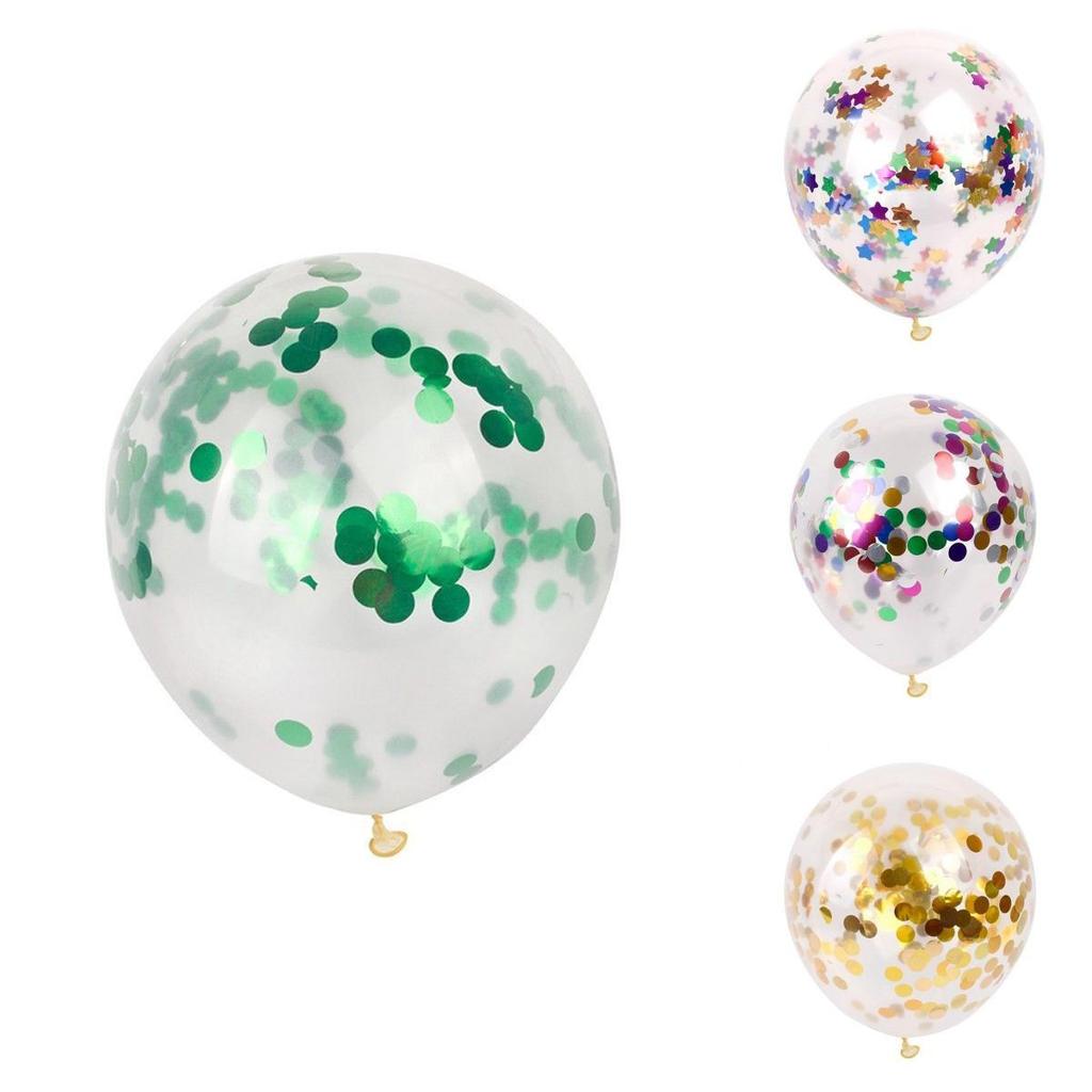 Durable 12" Confetti Balloon Latex Helium Adds A Fun Touch To Birthday And Wedding Decor