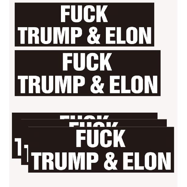 

FDT Fuck Trump Stickers Resist Sticker, No Trump Anti Trump Shit Bumper Stickers Decal, UWHENBO, Residue Leaves, Funny Decal