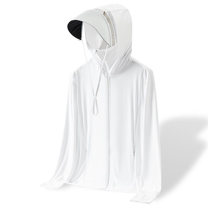 

Мужская куртка из ледяного шелка с защитой от УФ-лучей - Лето 2024, Легкая, Дышащая, Солнцезащитная для рыбалки на открытом воздухе, Повседневная одежда. S