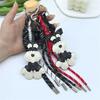 Bag Charm Cute Schnauzer Dog Bag Pendant Creative Nylon Woven Rope Sports Phone Case Hanging Car Decorative