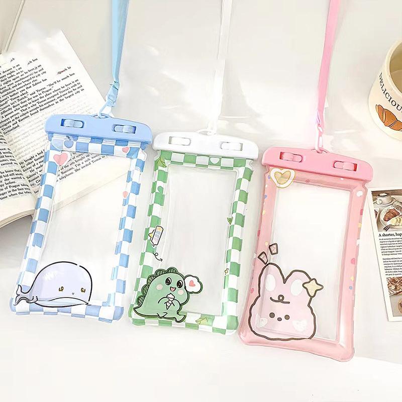 Cute Phone Waterproof Bag With Touch Screen For Swimming, Drifting, Photography, Sealing, Phone Case, Diving Case, Neck Hanging