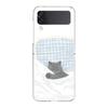 Transparent Phone Case For Samsung Galaxy Z Flip 3 4 5 6 7 Hard Folding PC Z Flip3 Flip4 Cover Dog Cat Couple