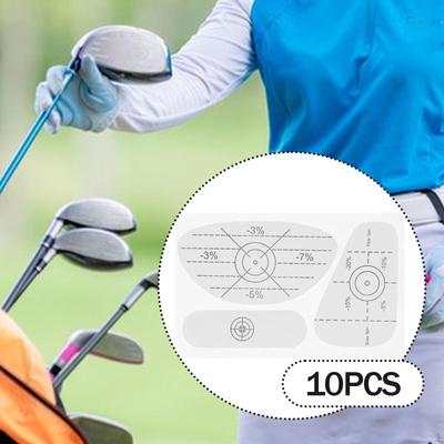10 kusů Golfová páska s etiketou, Golfová nárazová páska, Výukové cvičební příslušenství Samoučení